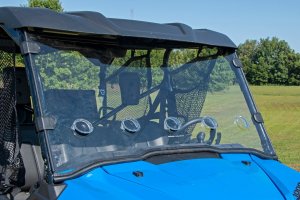 Honda Pioneer 1000 Forest Vented Full Windshield - Rough Country - Scratch Resistant - '22-'23